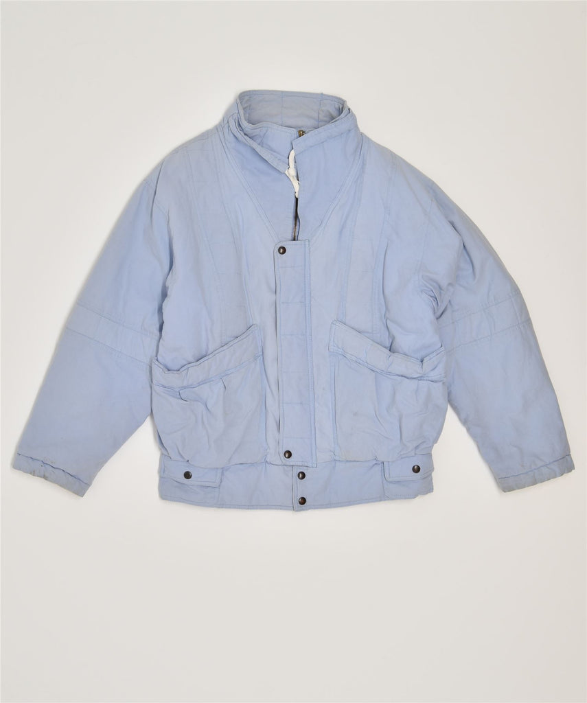VINTAGE Womens Windbreaker Jacket UK 18 XL Blue Cotton | Vintage | Thrift | Second-Hand | Used Clothing | Messina Hembry 
