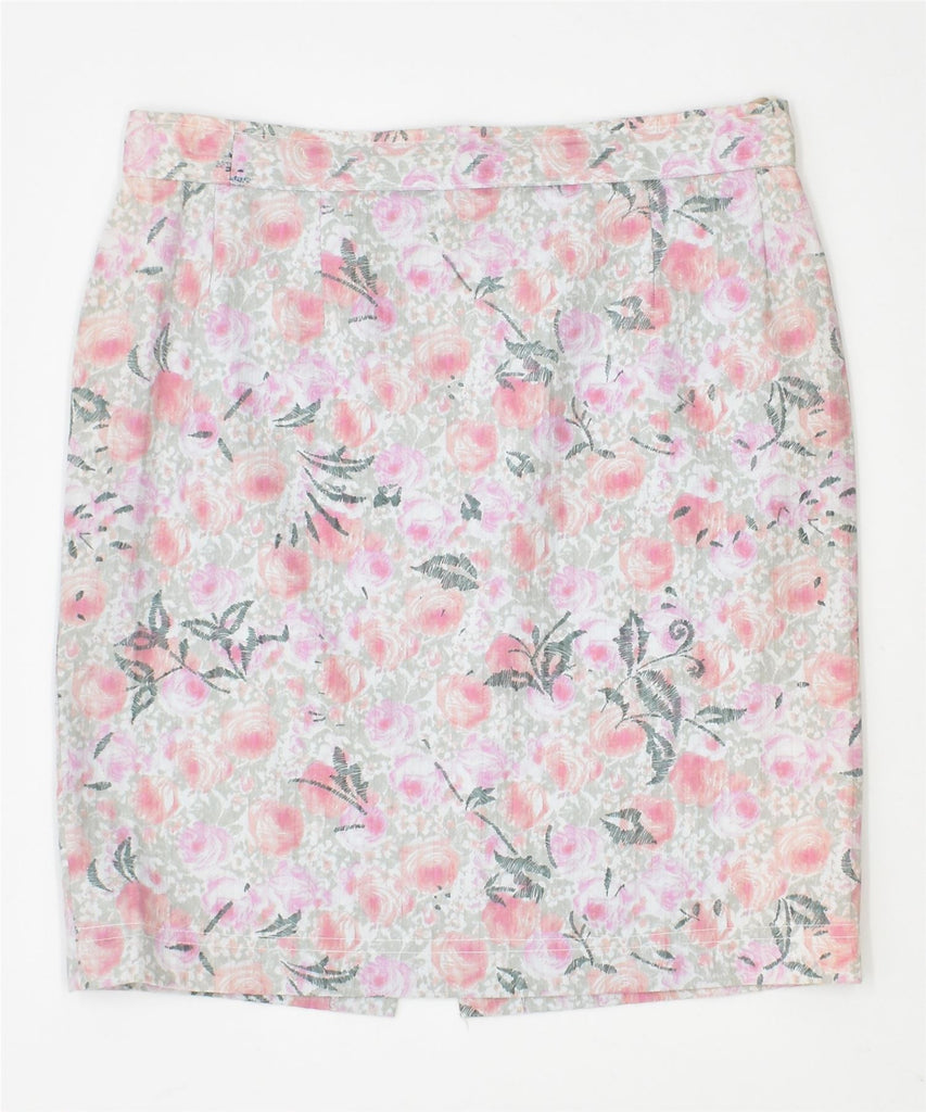 VINTAGE Womens Mini Skirt W30 Medium Multicoloured Floral | Vintage | Thrift | Second-Hand | Used Clothing | Messina Hembry 