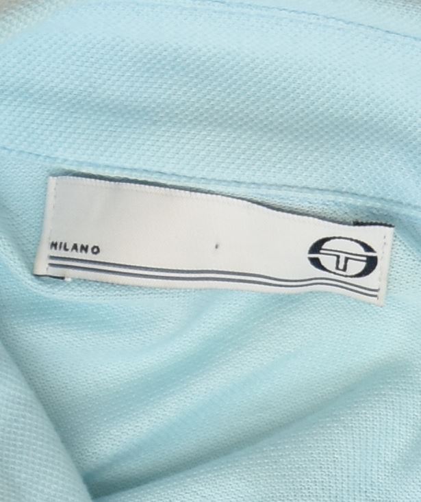 SERGIO TACCHINI Womens 3/4 Sleeve Shirt UK 18 XL Blue Cotton Classic | Vintage | Thrift | Second-Hand | Used Clothing | Messina Hembry 