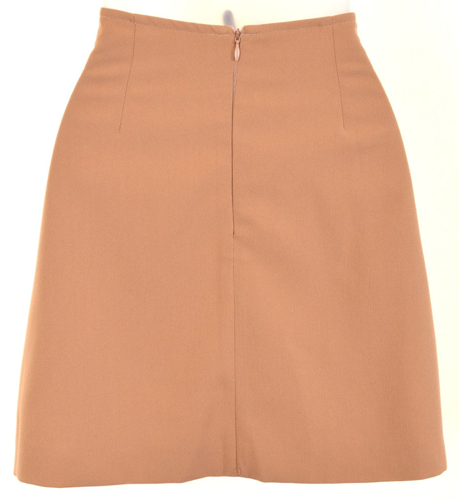 SPORTSTAFF Womens Mini Skirt Small W26 Brown Polyester - Second Hand & Vintage Designer Clothing - Messina Hembry