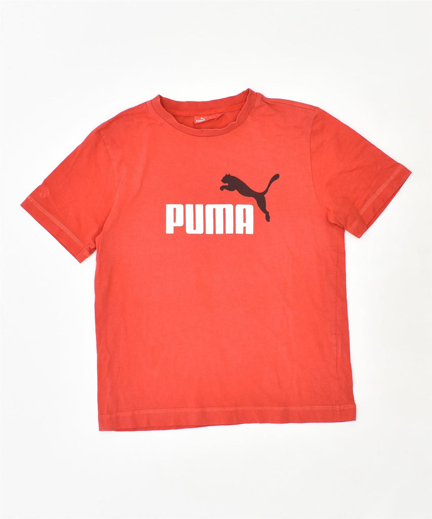 PUMA Boys Graphic T-Shirt Top 11-12 Years Red Cotton | Vintage | Thrift | Second-Hand | Used Clothing | Messina Hembry 