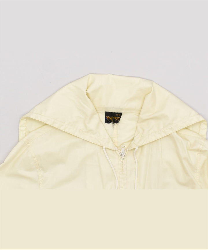 Wrangler Womens Hooded Overcoat EU 42 Large Off White Polyester | Vintage | Thrift | Second-Hand | Used Clothing | Messina Hembry 