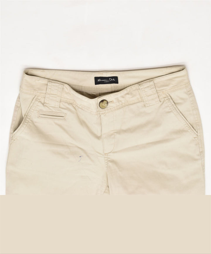 MASSIMO DUTTI Womens Slim Chino Trousers W28 Medium Beige Cotton | Vintage | Thrift | Second-Hand | Used Clothing | Messina Hembry 