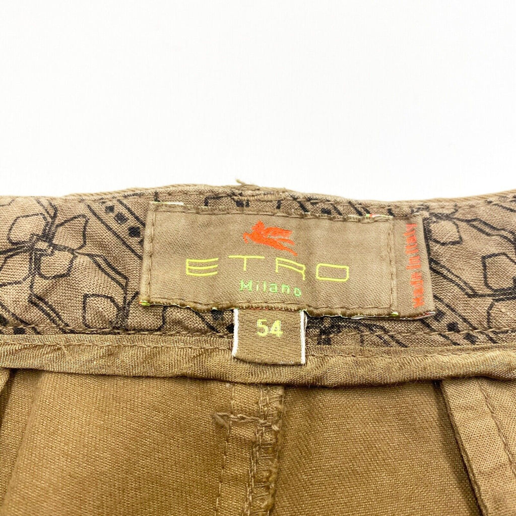 Etro Chinos | Vintage Luxury High End Designer Smart Work Brown Trousers VTG | Vintage Messina Hembry | Thrift | Second-Hand Messina Hembry | Used Clothing | Messina Hembry 