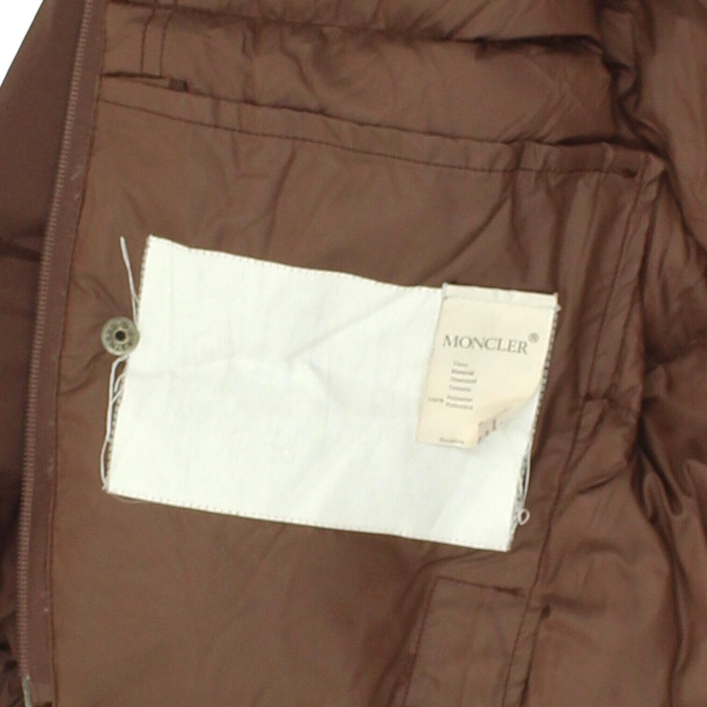 Moncler Kids Brown Puffer Jacket | Vintage High End Designer Padded Winter Coat | Vintage Messina Hembry | Thrift | Second-Hand Messina Hembry | Used Clothing | Messina Hembry 