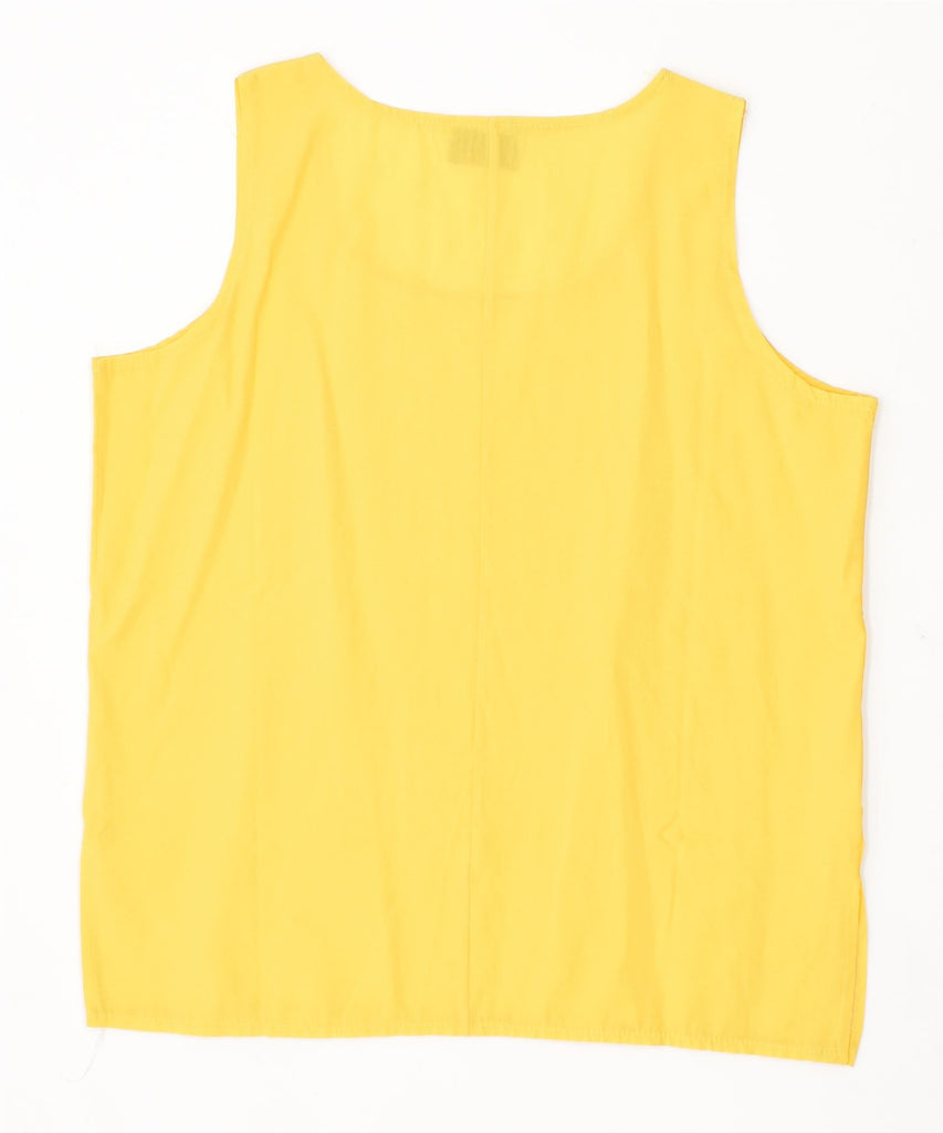 FLASH Womens Vest Top UK 16 Large Yellow Vintage | Vintage | Thrift | Second-Hand | Used Clothing | Messina Hembry 