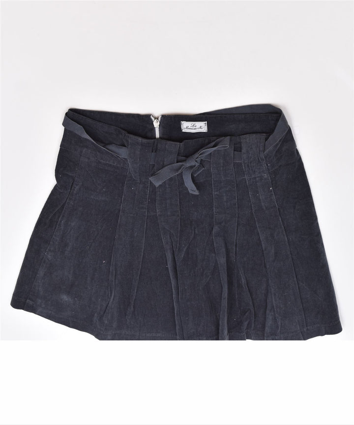 LPE NOUVEAU NE Girls Corduroy Pleated Skirt 5-6 Years W24 Grey Cotton | Vintage | Thrift | Second-Hand | Used Clothing | Messina Hembry 