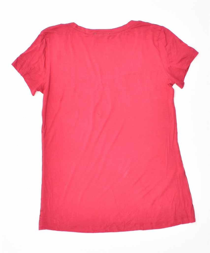 LIU JO Womens Graphic T-Shirt Top UK 12 Medium Pink | Vintage | Thrift | Second-Hand | Used Clothing | Messina Hembry 