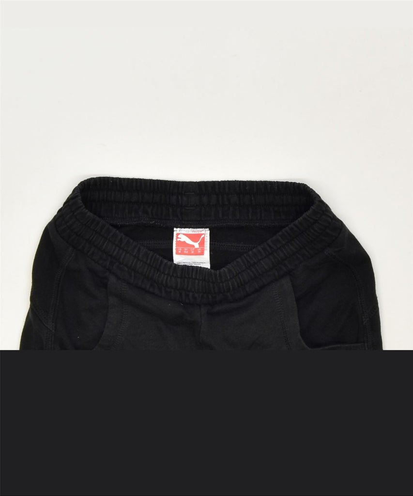 PUMA Girls Sport Shorts 9-10 Years Black Cotton Sports | Vintage | Thrift | Second-Hand | Used Clothing | Messina Hembry 