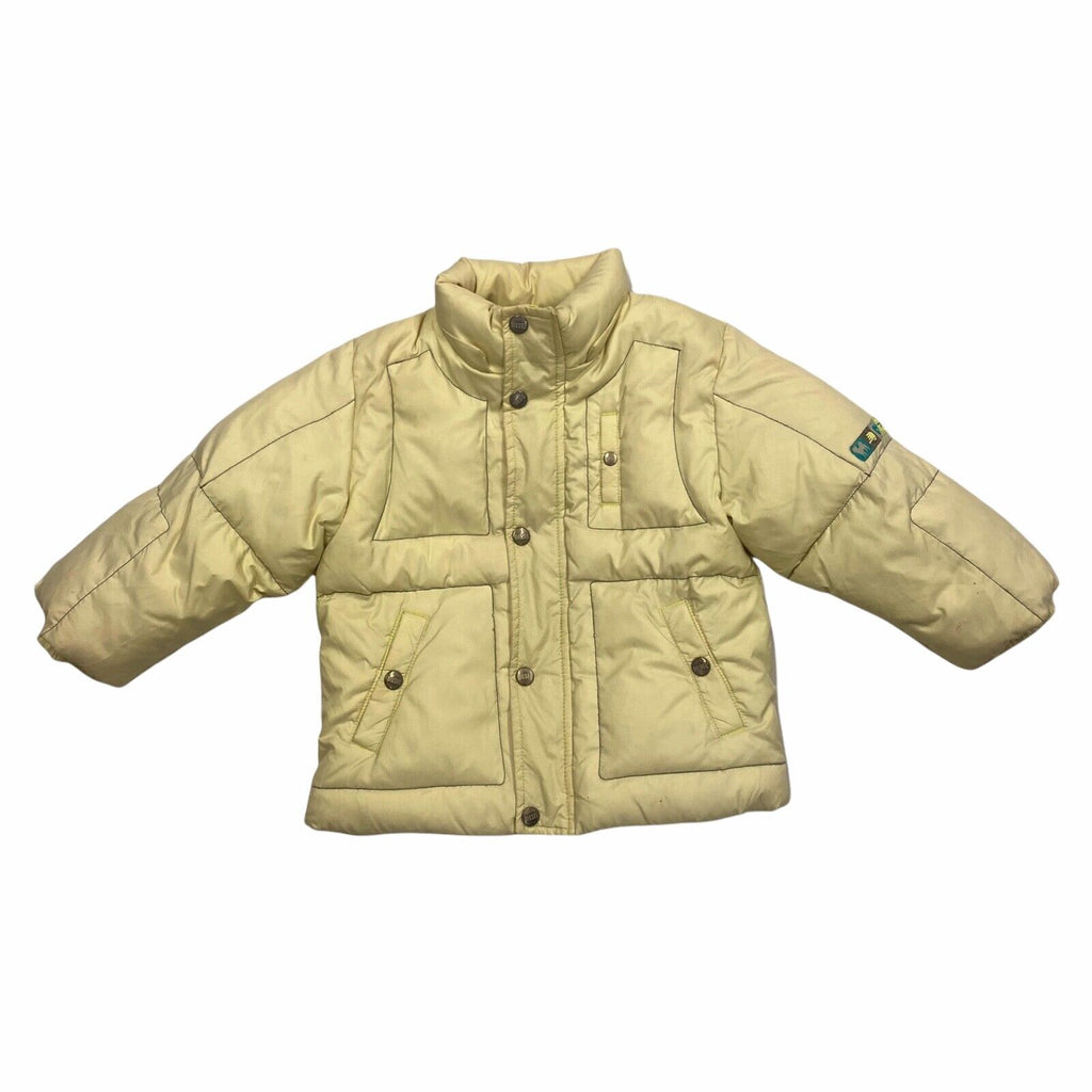 Diesel Kids Puffer Jacket | Vintage Luxury Designer Padded Coat Yellow 2 Years | Vintage Messina Hembry | Thrift | Second-Hand Messina Hembry | Used Clothing | Messina Hembry 