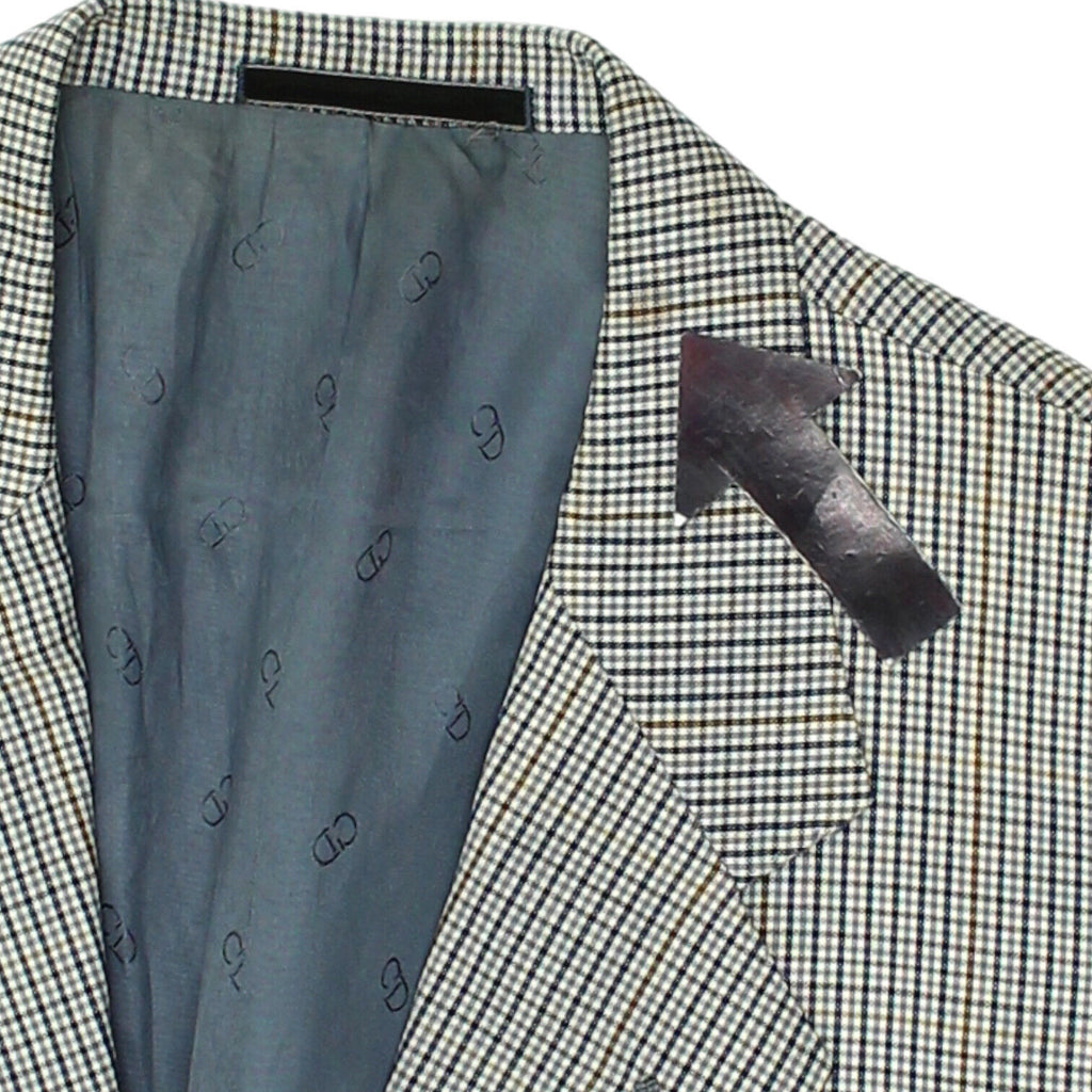 Christian Dior Mens Wool Blazer Jacket | Vintage High End Designer Suit VTG | Vintage Messina Hembry | Thrift | Second-Hand Messina Hembry | Used Clothing | Messina Hembry 