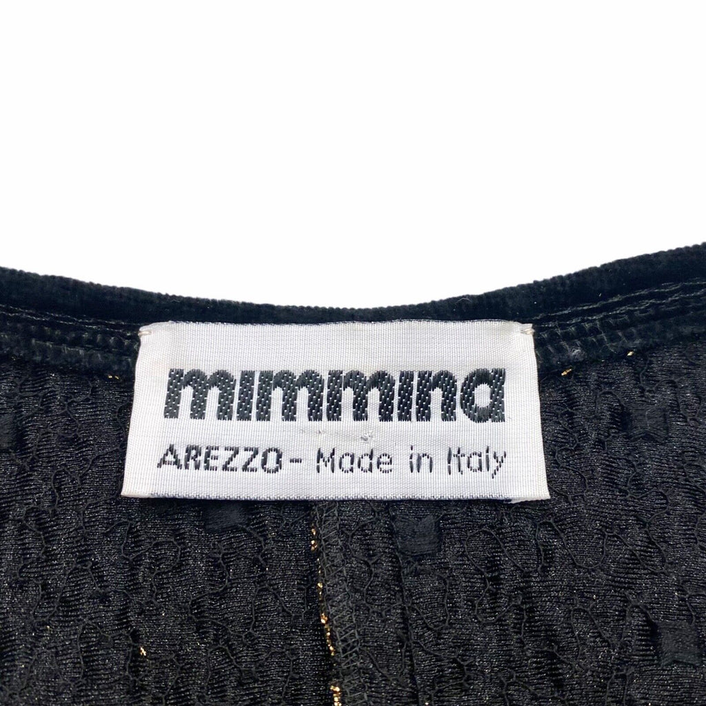 Mimmina Sparkly Women's Collarless Jacket | Vintage High End Designer Gold VTG | Vintage Messina Hembry | Thrift | Second-Hand Messina Hembry | Used Clothing | Messina Hembry 