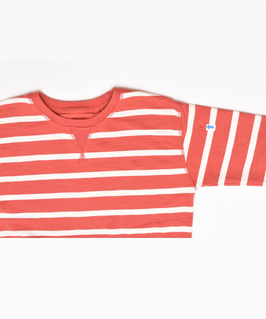 FAT FACE Girls Sweatshirt Jumper 10-11 Years Red Striped | Vintage | Thrift | Second-Hand | Used Clothing | Messina Hembry 