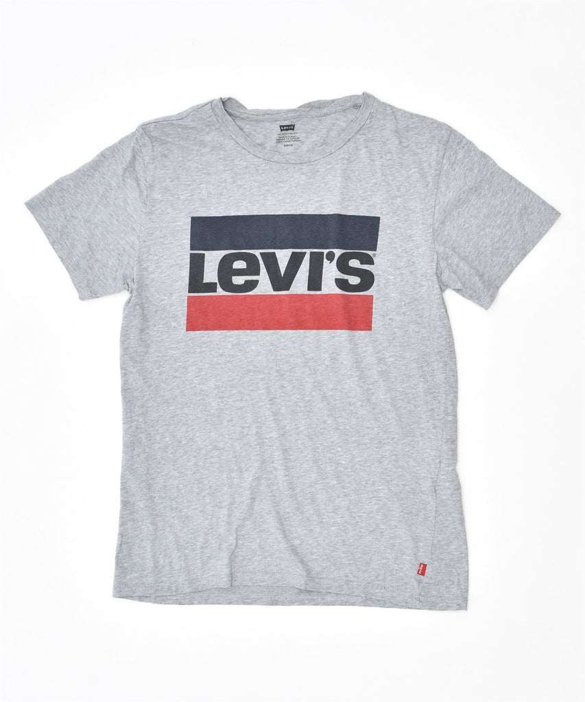 LEVI'S Mens Graphic T-Shirt Top Small Grey Cotton | Vintage | Thrift | Second-Hand | Used Clothing | Messina Hembry 