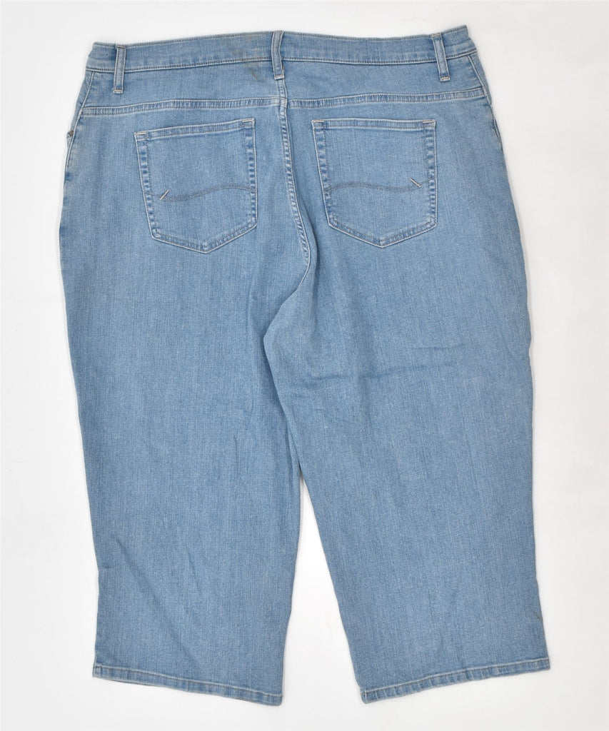 LEE Womens Relaxed Fit Capri Jeans W40 2XL Blue Cotton Vintage | Vintage | Thrift | Second-Hand | Used Clothing | Messina Hembry 