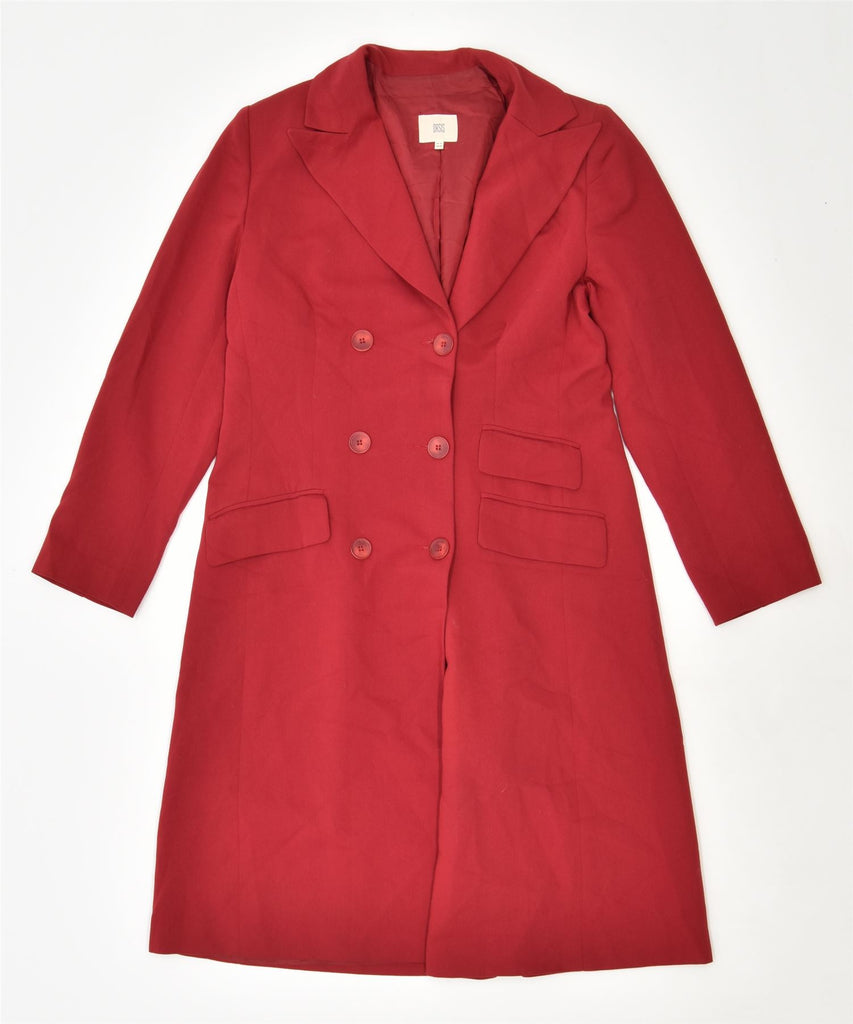 OASIS Womens Double Breasted Coat UK 14 Large Red | Vintage | Thrift | Second-Hand | Used Clothing | Messina Hembry 