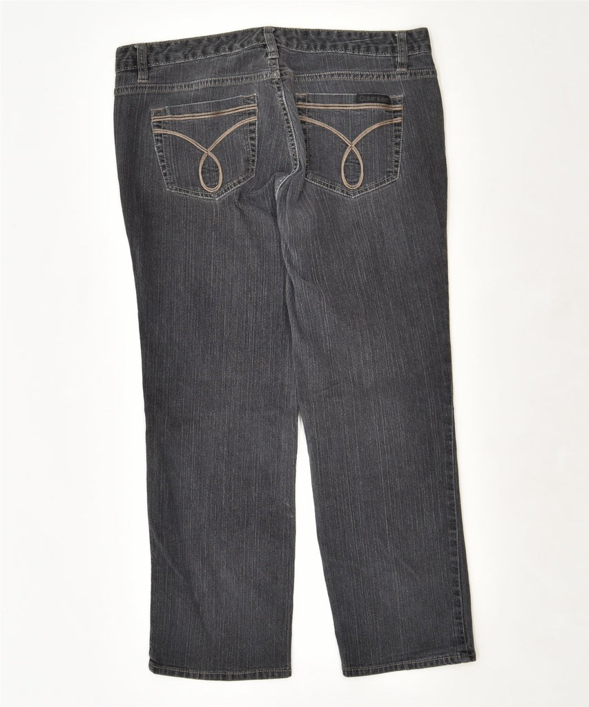 CALVIN KLEIN Womens Straight Jeans W32 L25 Black Cotton | Vintage | Thrift | Second-Hand | Used Clothing | Messina Hembry 