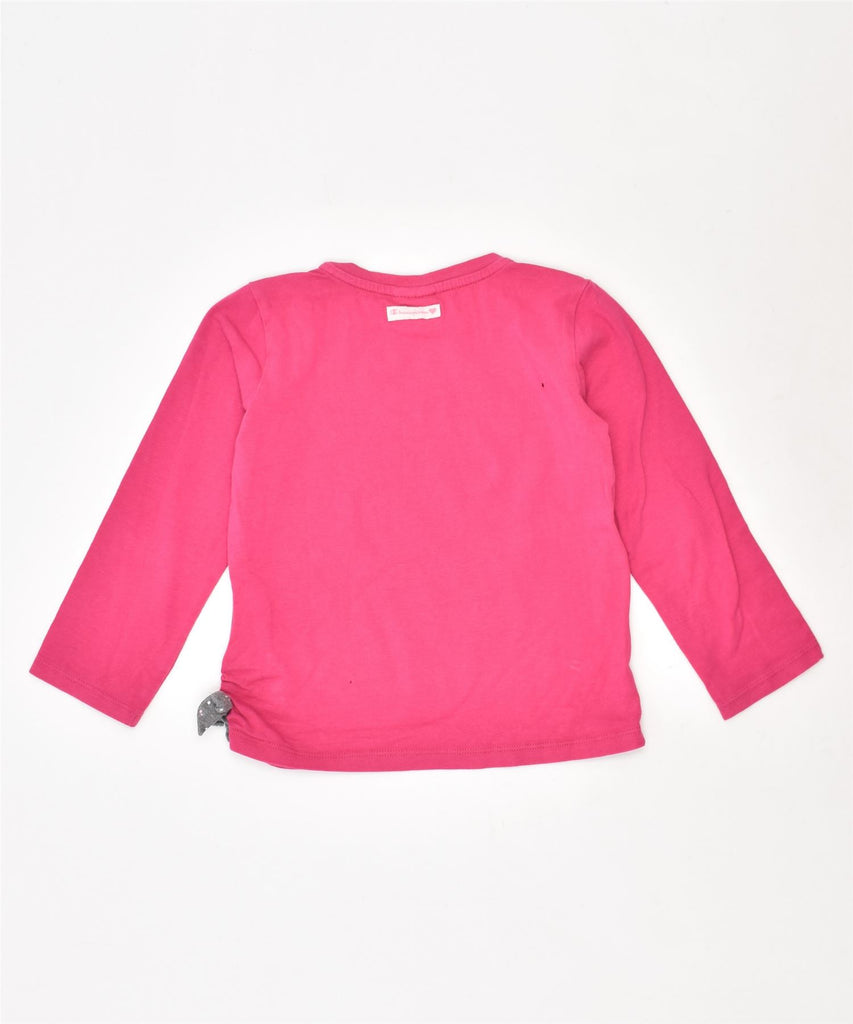 CHAMPION Girls Graphic Top Long Sleeve 2-3 Years Pink Cotton | Vintage | Thrift | Second-Hand | Used Clothing | Messina Hembry 