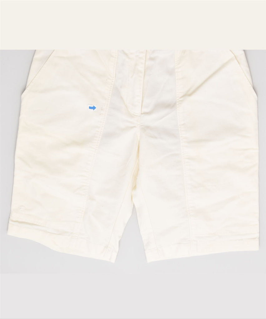 FILA Mens Casual Shorts UK 12 Medium W28 Off White | Vintage | Thrift | Second-Hand | Used Clothing | Messina Hembry 