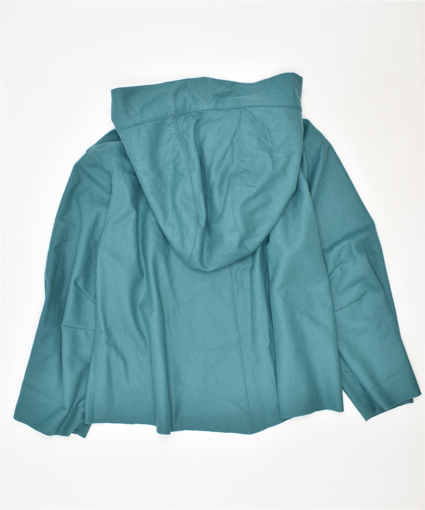 SARTORIA TERRY Womens Hooded Windbreaker Jacket UK 12 Medium Turquoise | Vintage | Thrift | Second-Hand | Used Clothing | Messina Hembry 