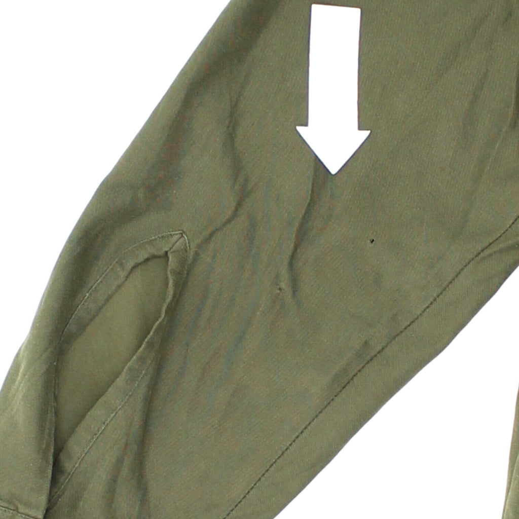 Jeans Express Mens Green German Military Button Shirt | Vintage Army Suplus VTG | Vintage Messina Hembry | Thrift | Second-Hand Messina Hembry | Used Clothing | Messina Hembry 