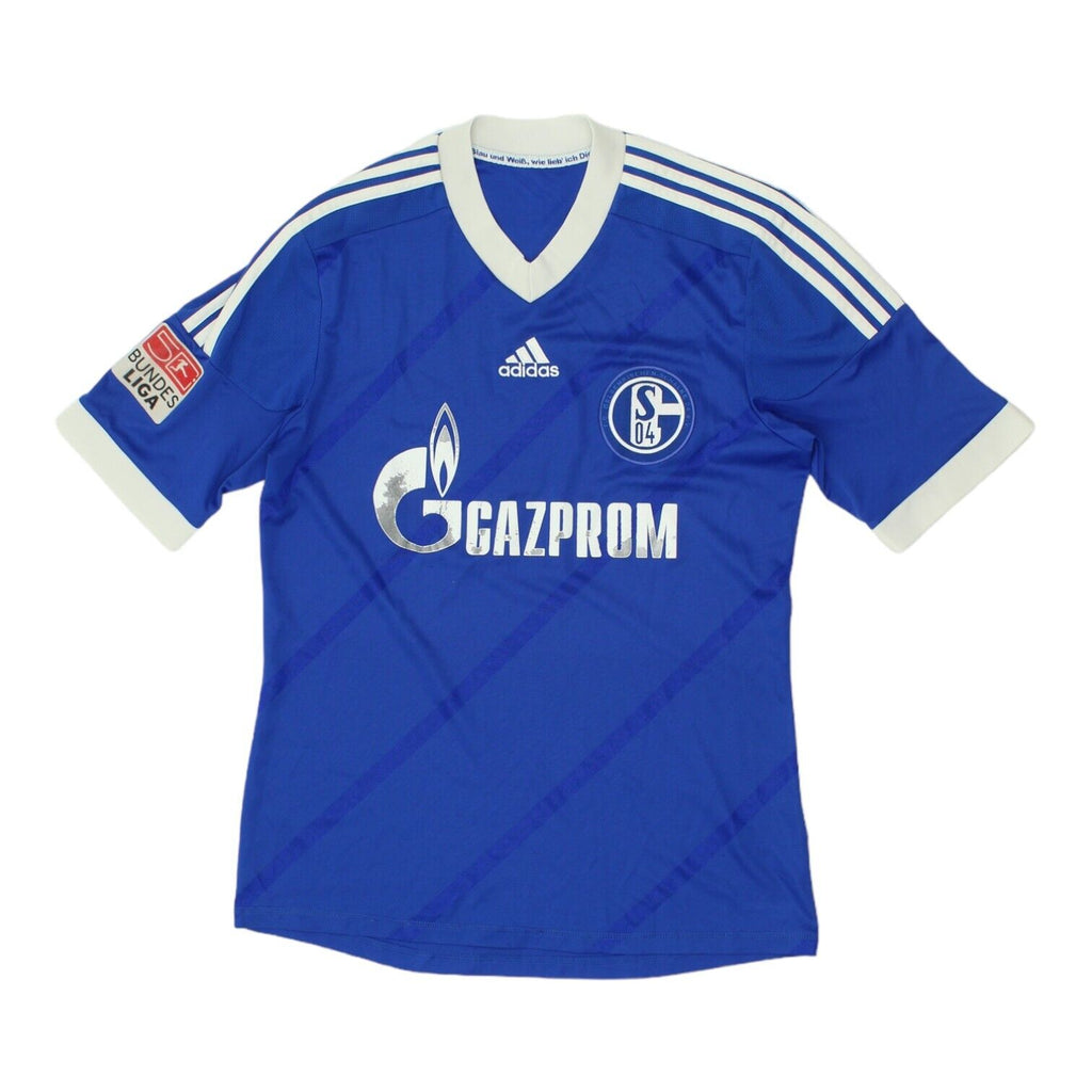 FC Schalke 04 2012-14 Adidas Mens Home Shirt | Football Sportswear VTG | Vintage Messina Hembry | Thrift | Second-Hand Messina Hembry | Used Clothing | Messina Hembry 