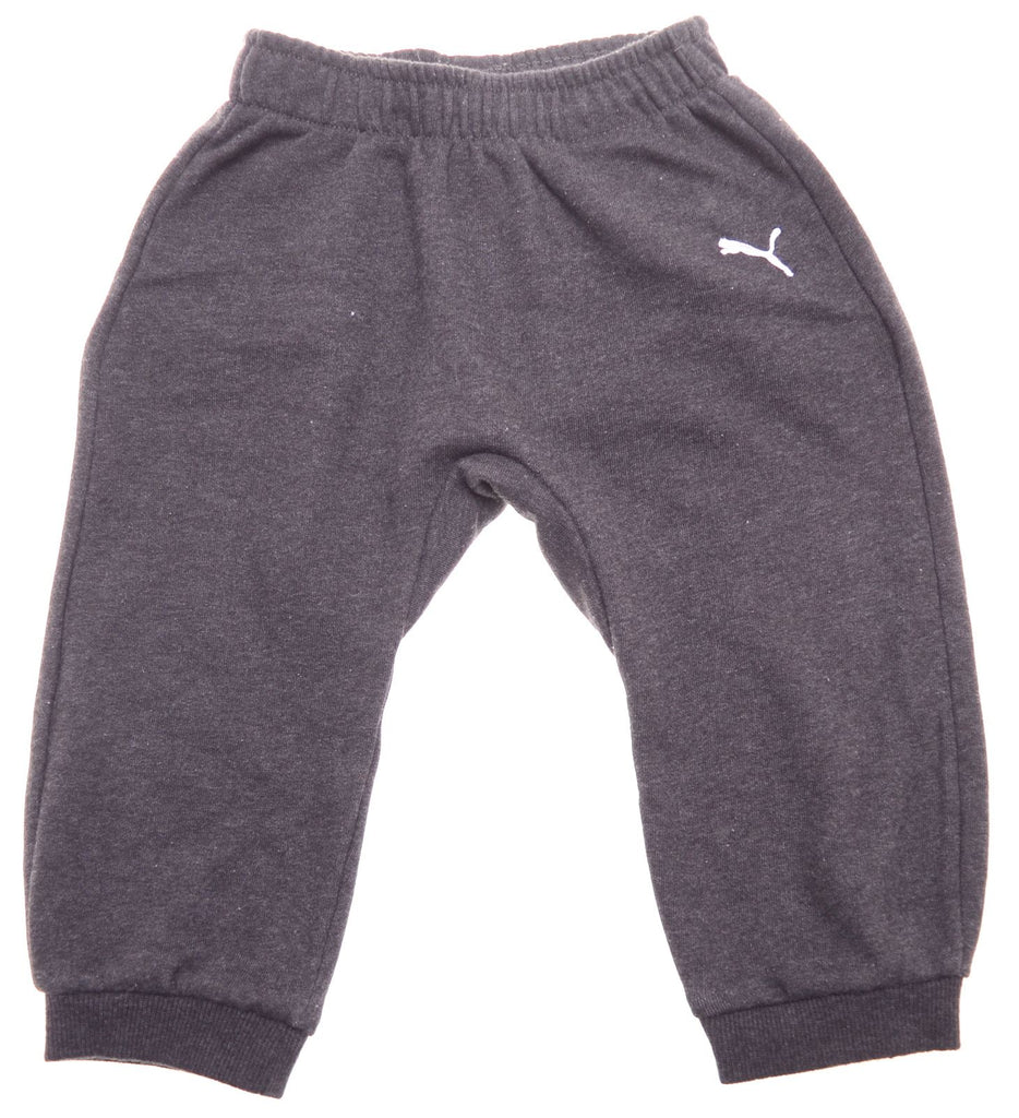 PUMA Boys Tracksuit Trousers 12-18 Months Grey Cotton - Second Hand & Vintage Designer Clothing - Messina Hembry
