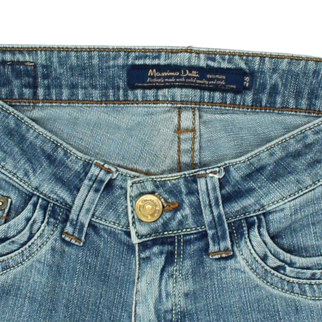 Massimo Dutti Womens Blue Low Rise Jeans | Vintage High End Designer Denim VTG | Vintage Messina Hembry | Thrift | Second-Hand Messina Hembry | Used Clothing | Messina Hembry 