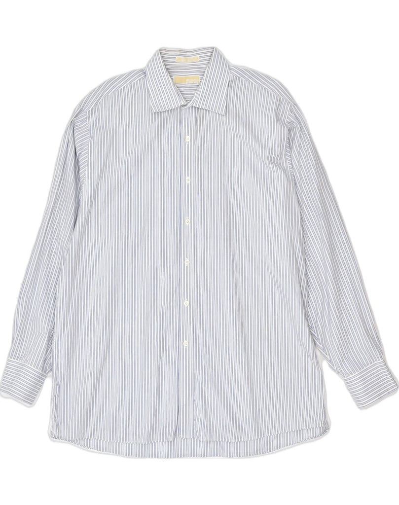 MICHAEL KORS Mens Shirt Size 17 1/2 XL Grey Cotton | Vintage | Thrift | Second-Hand | Used Clothing | Messina Hembry 