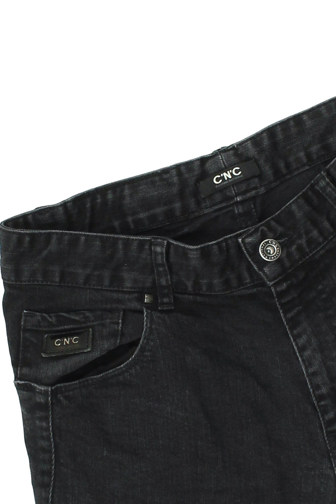 C'N'C Costume National Slim Fit Jeans | Vintage Designer Denim Black Trousers | Vintage Messina Hembry | Thrift | Second-Hand Messina Hembry | Used Clothing | Messina Hembry 