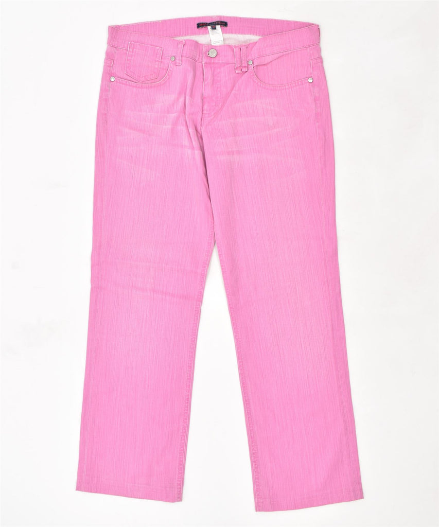 VINTAGE Womens Straight Jeans W36 L30 Pink Cotton | Vintage | Thrift | Second-Hand | Used Clothing | Messina Hembry 