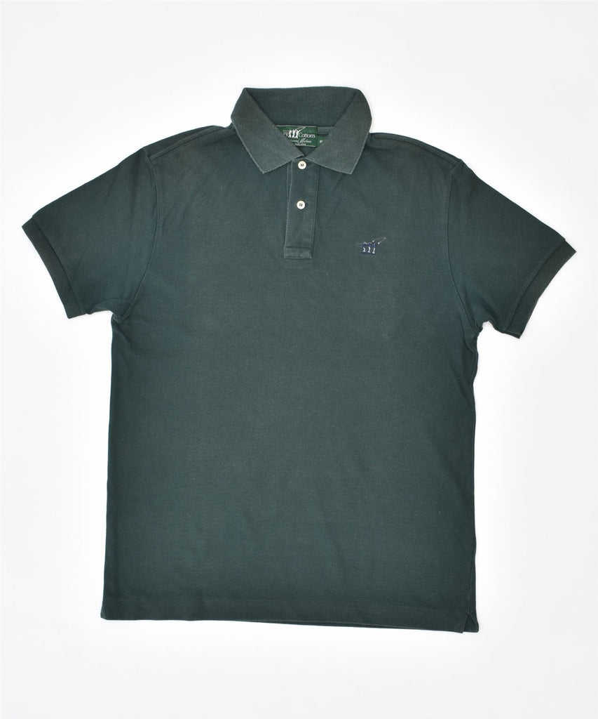 HENRY COTTONS Mens Polo Shirt Small Green Cotton | Vintage | Thrift | Second-Hand | Used Clothing | Messina Hembry 