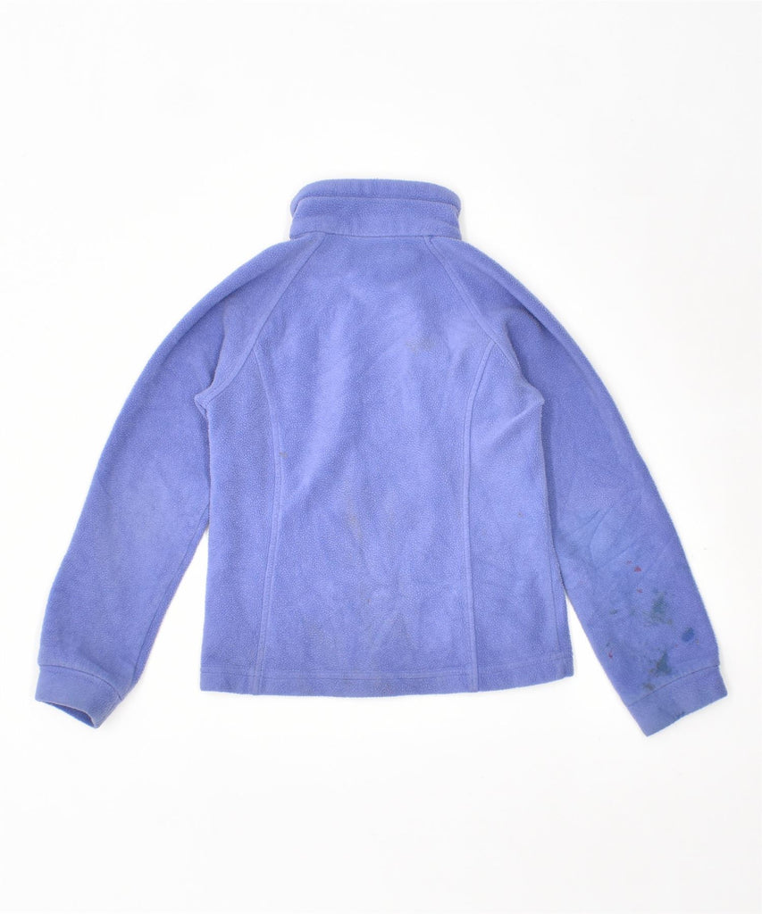 COLUMBIA Girls Fleece Jacket 7-8 Years Small Purple Polyester | Vintage | Thrift | Second-Hand | Used Clothing | Messina Hembry 