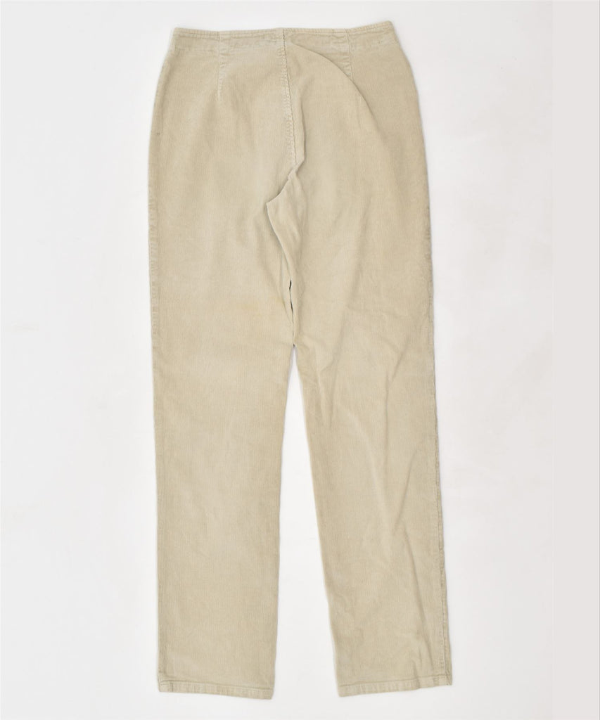 PLAYLIFE Womens Straight Corduroy Trousers IT 44 Medium W28 L31 Beige | Vintage | Thrift | Second-Hand | Used Clothing | Messina Hembry 