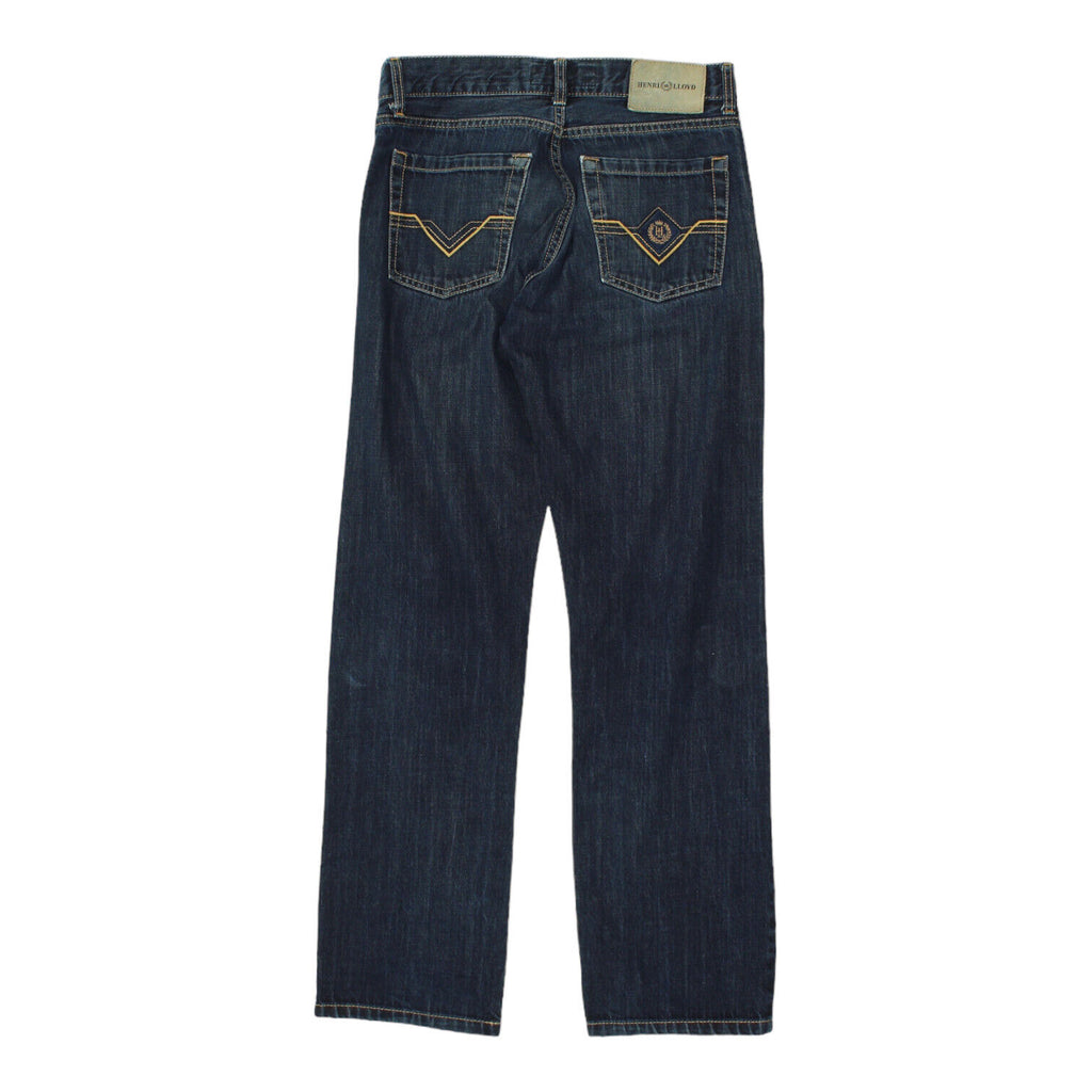 Henri Lloyd Mens Blue Straight Leg Jeans | Vintage High End Designer Denim VTG | Vintage Messina Hembry | Thrift | Second-Hand Messina Hembry | Used Clothing | Messina Hembry 