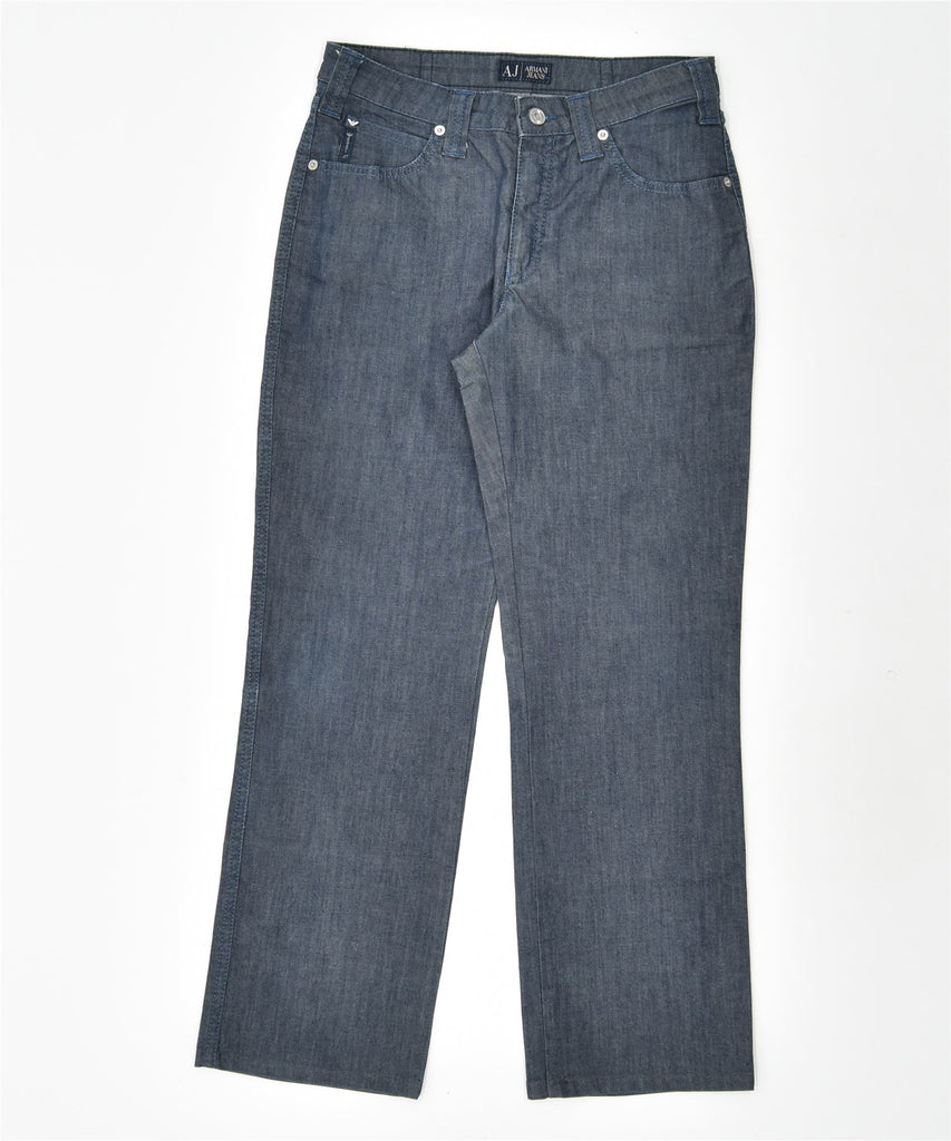 ARMANI Womens Straight Jeans UK 10 Small W29 L27 Blue Cotton | Vintage | Thrift | Second-Hand | Used Clothing | Messina Hembry 