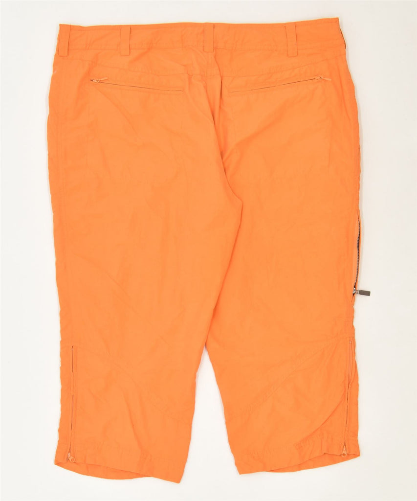 SCHOFFEL Womens Cargo Capri Trousers UK 22 3XL W40 L20 Orange Classic | Vintage | Thrift | Second-Hand | Used Clothing | Messina Hembry 