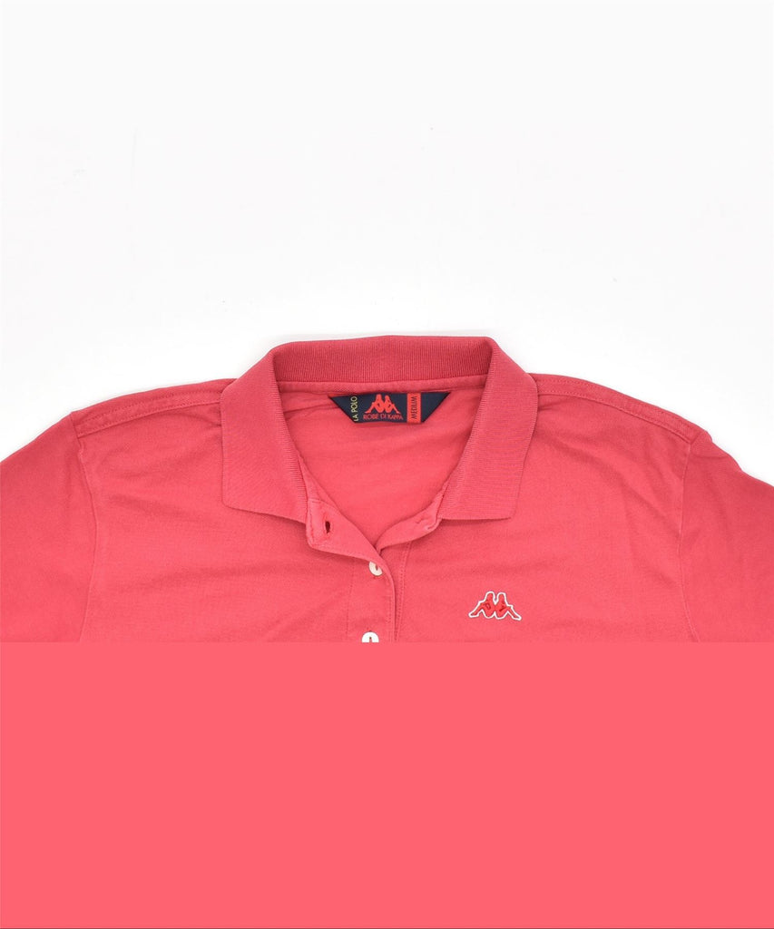 KAPPA Womens Polo Shirt UK 14 Medium Red Cotton | Vintage | Thrift | Second-Hand | Used Clothing | Messina Hembry 