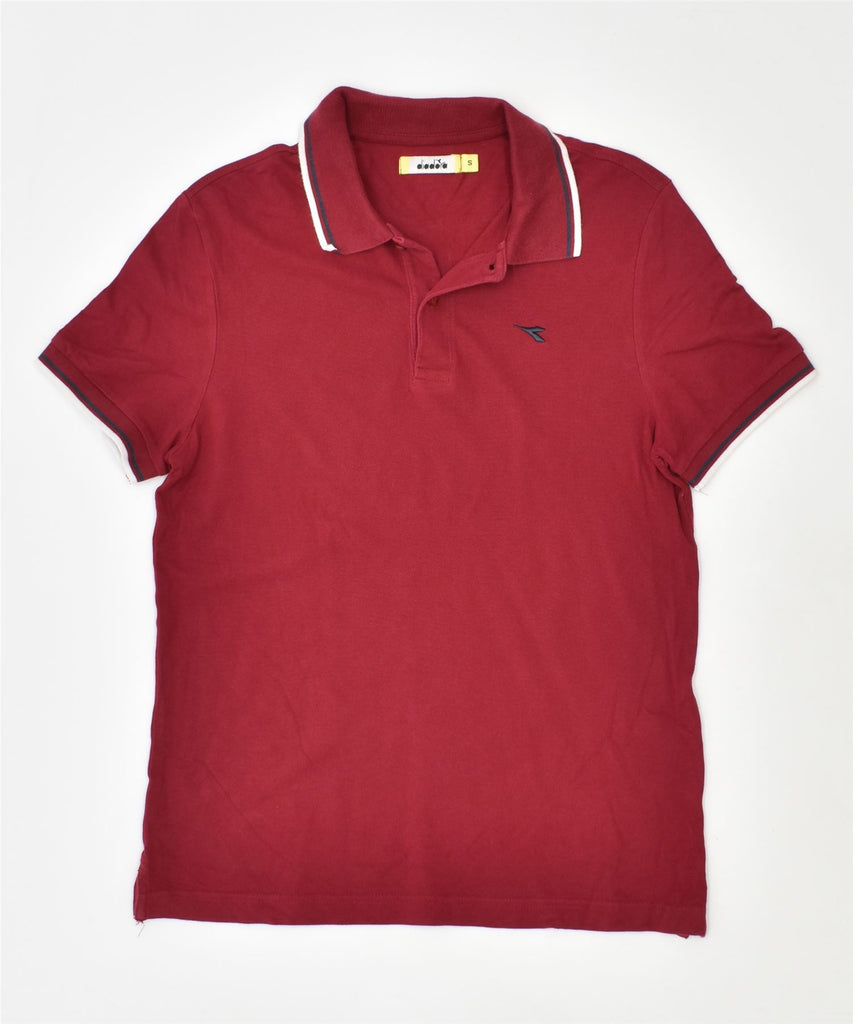 DIADORA Mens Polo Shirt Small Red Cotton | Vintage | Thrift | Second-Hand | Used Clothing | Messina Hembry 