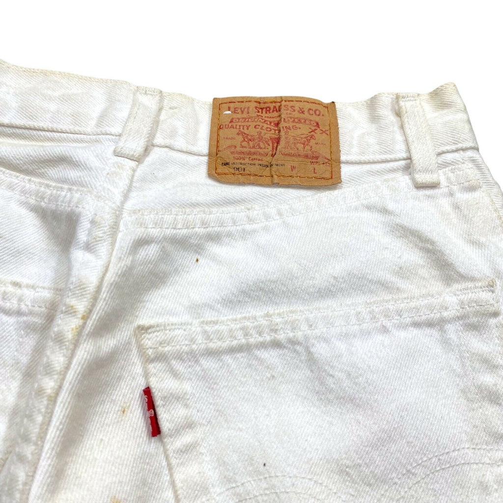 Levi's 901 Women's Jeans | Vintage 90s Retro White Designer Denim Trousers VTG | Vintage Messina Hembry | Thrift | Second-Hand Messina Hembry | Used Clothing | Messina Hembry 