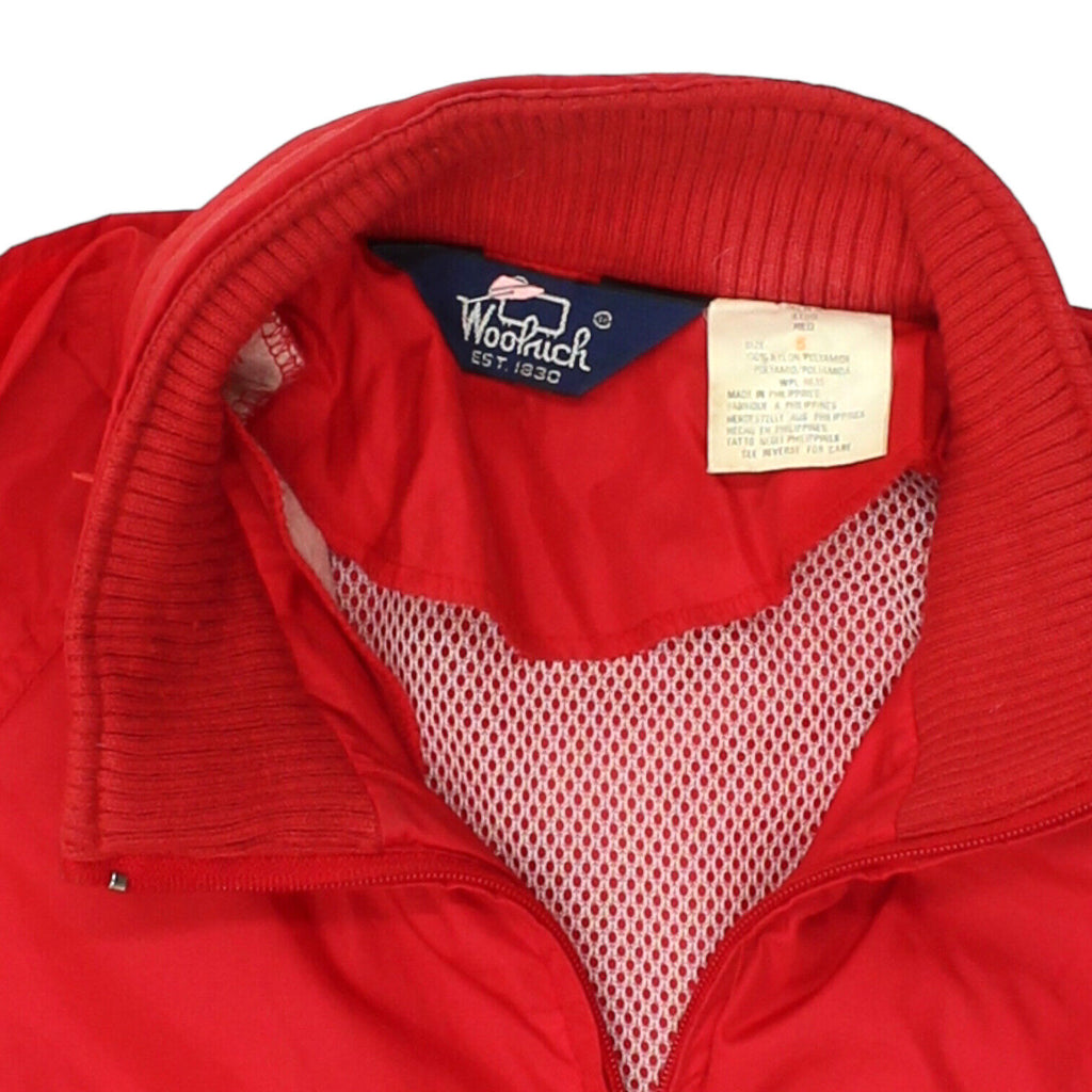 Woolrich Mens Red Lightweight Advance Security Rain Jacket | Vintage Designer | Vintage Messina Hembry | Thrift | Second-Hand Messina Hembry | Used Clothing | Messina Hembry 