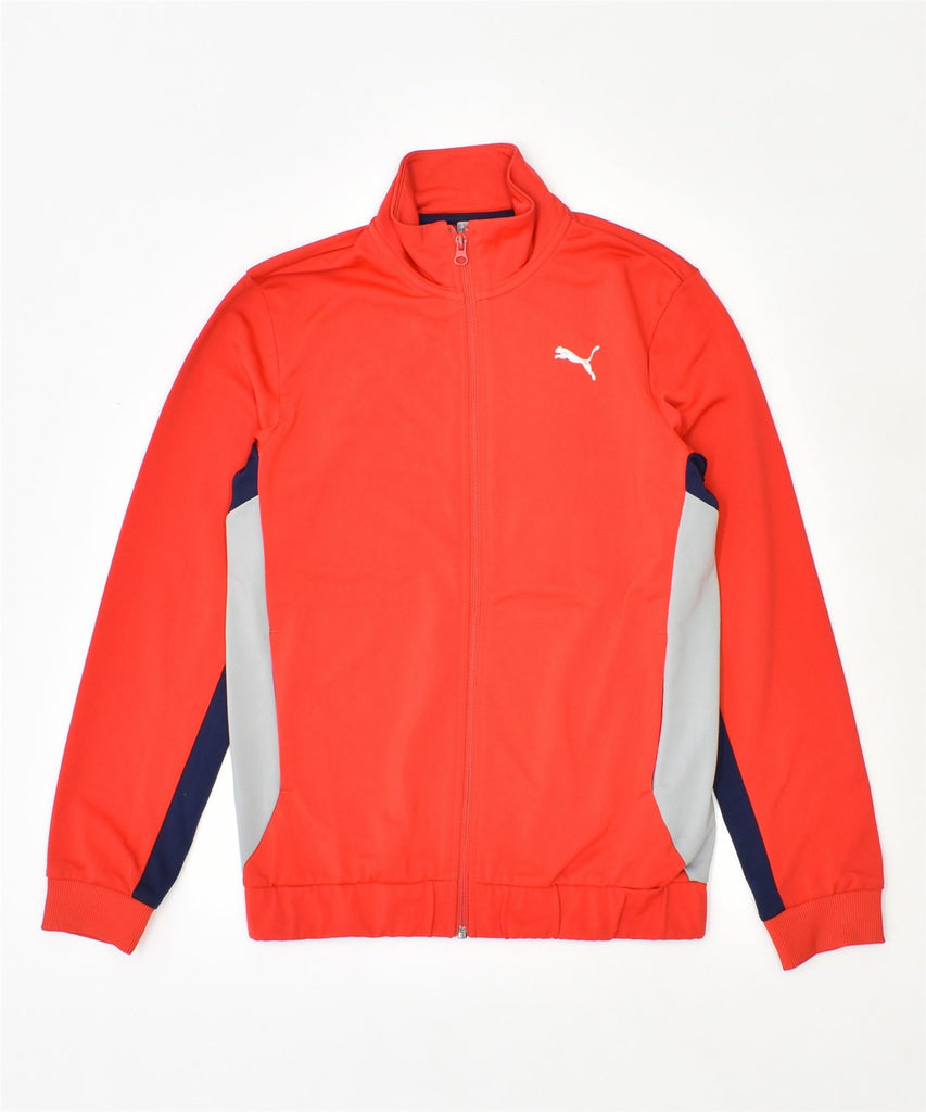 PUMA Boys Tracksuit Top Jacket 13-14 Years Red Polyester | Vintage | Thrift | Second-Hand | Used Clothing | Messina Hembry 