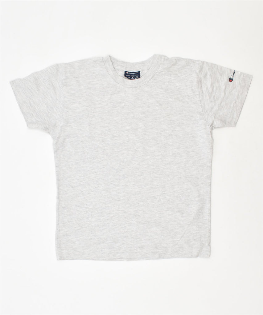 CHAMPION Boys T-Shirt Top 7-8 Years Small Grey Cotton | Vintage | Thrift | Second-Hand | Used Clothing | Messina Hembry 