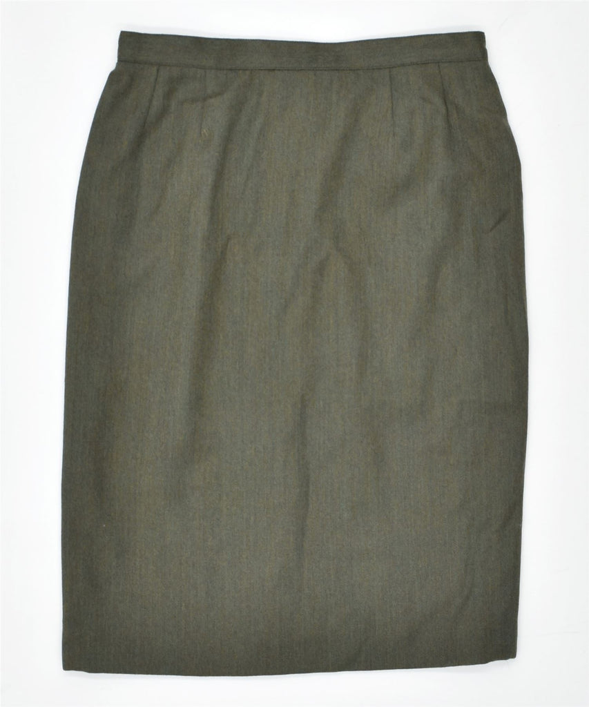 LUISA SPAGNOLI Womens Pencil Skirt IT 44 Medium W28 Khaki | Vintage | Thrift | Second-Hand | Used Clothing | Messina Hembry 