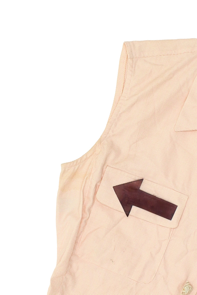 Prada Women's Sleeveless Cotton Shirt | Vintage High End Luxury Designer Pink | Vintage Messina Hembry | Thrift | Second-Hand Messina Hembry | Used Clothing | Messina Hembry 