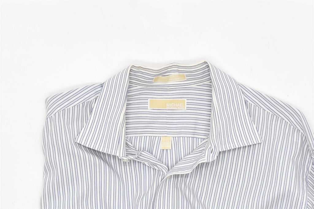 MICHAEL KORS Mens Shirt Size 17 1/2 XL Grey Cotton | Vintage | Thrift | Second-Hand | Used Clothing | Messina Hembry 