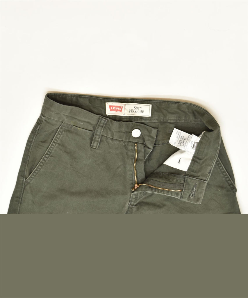 LEVI'S Boys 505 Straight Casual Trousers 9-10 Years W25 L25 Green | Vintage | Thrift | Second-Hand | Used Clothing | Messina Hembry 