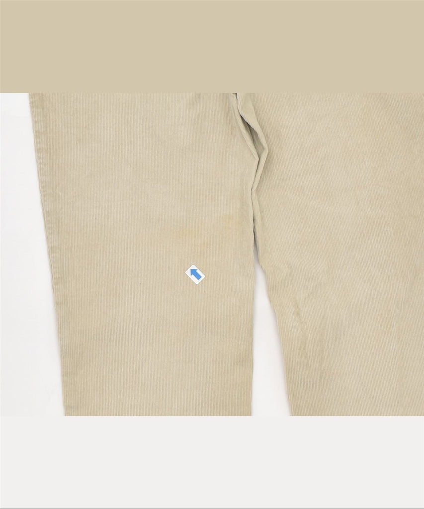 PLAYLIFE Womens Straight Corduroy Trousers IT 44 Medium W28 L31 Beige | Vintage | Thrift | Second-Hand | Used Clothing | Messina Hembry 