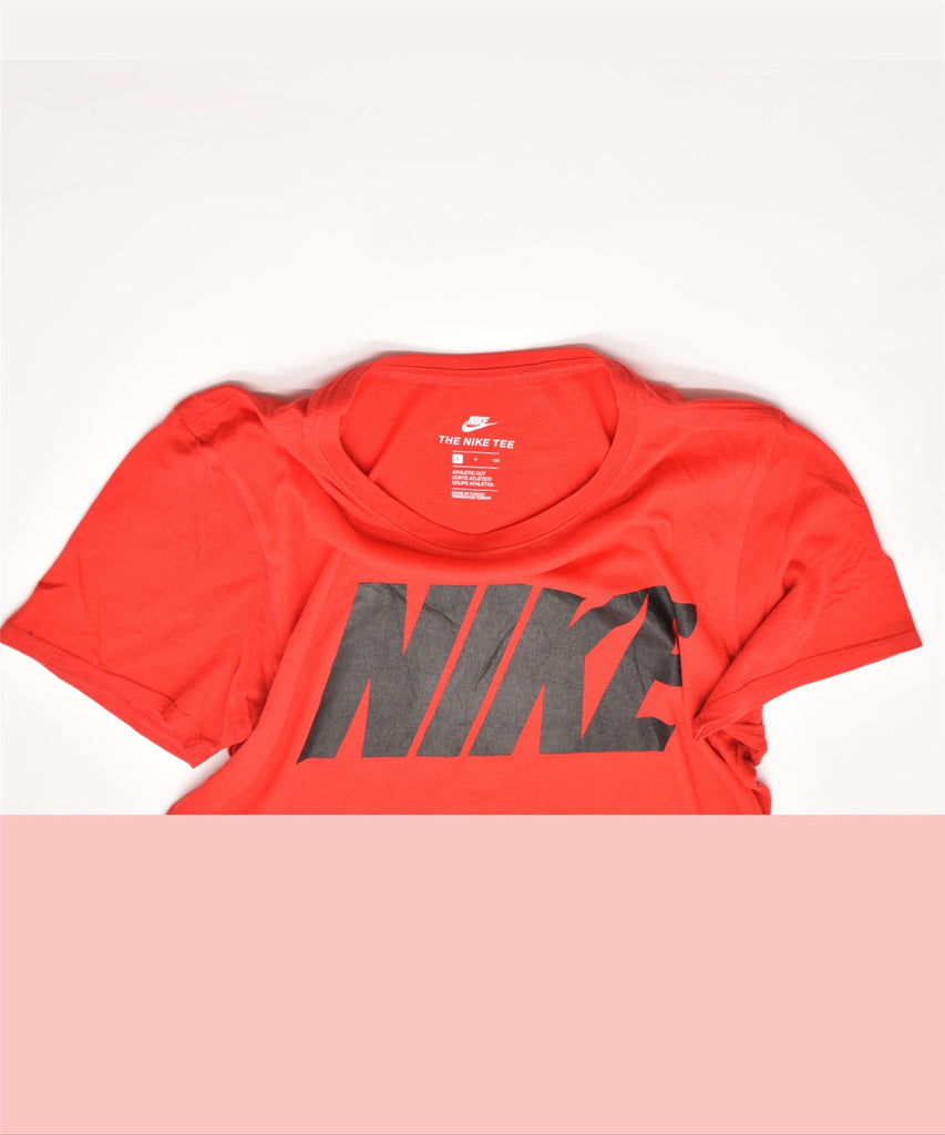 NIKE Mens Athletic Cut Graphic T-Shirt Top Small Red | Vintage | Thrift | Second-Hand | Used Clothing | Messina Hembry 