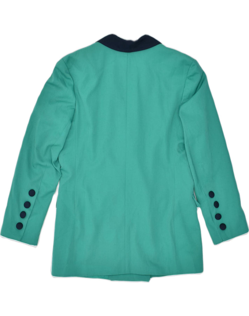 VINTAGE Womens Double Breasted Blazer Jacket UK14 Medium Green | Vintage | Thrift | Second-Hand | Used Clothing | Messina Hembry 